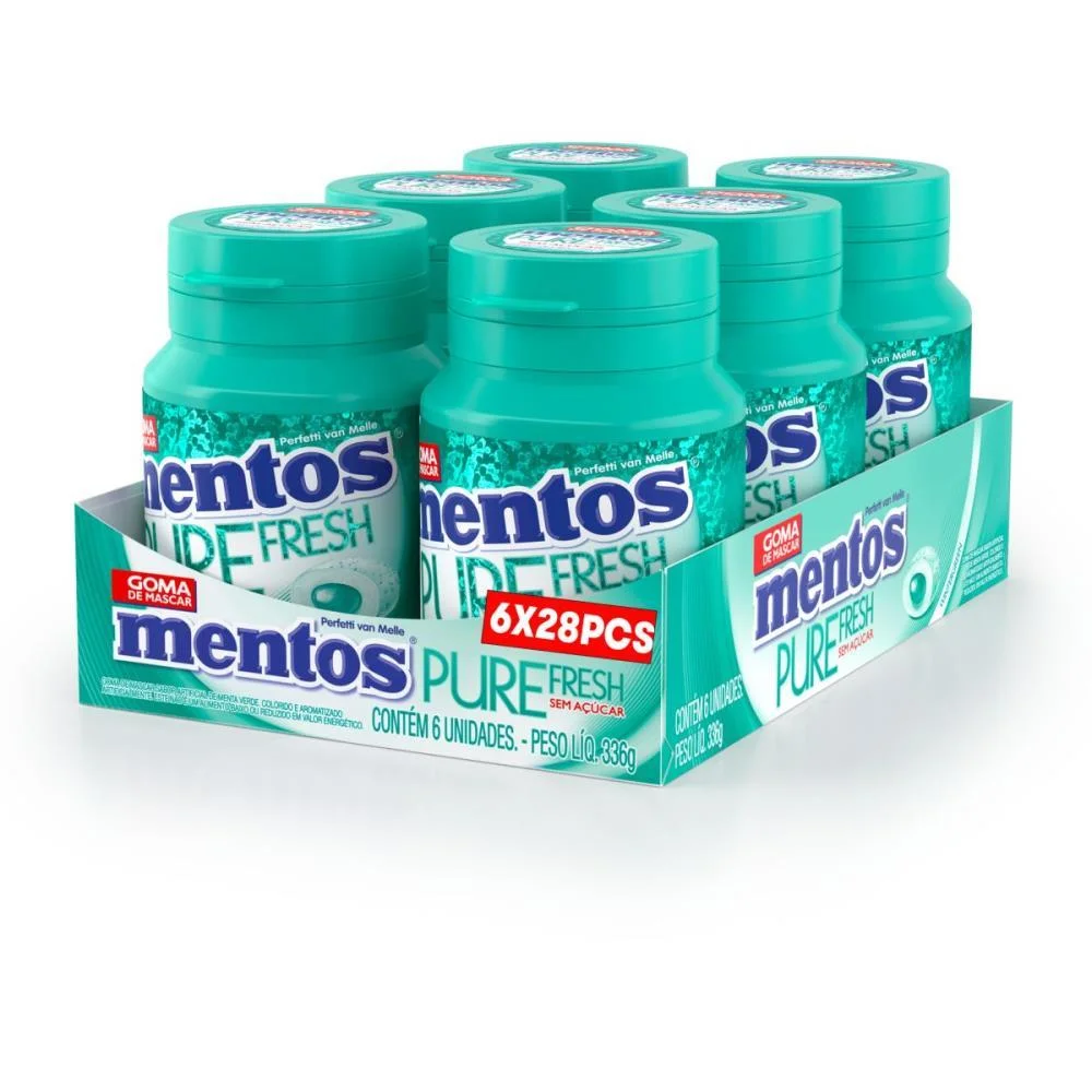 Goma De Mascar Mentos Wintergreen 56G 28Gomas Perfetti Van Melle (Dp.c/06) - imagem 2