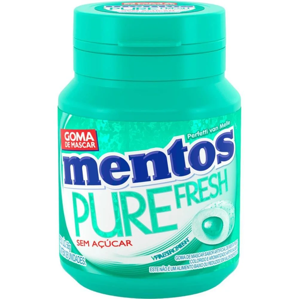Goma De Mascar Mentos Wintergreen 56G 28Gomas Perfetti Van Melle (Dp.c/06) - imagem 3