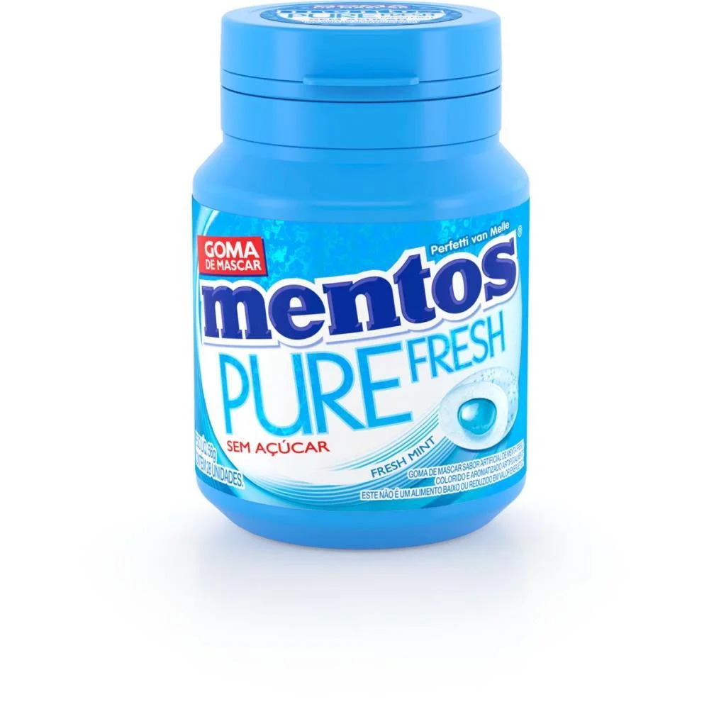 Goma De Mascar Mentos Fresh Mint 56G 28 Gomas Perfetti Van Melle (Dp.c/06) - imagem 3