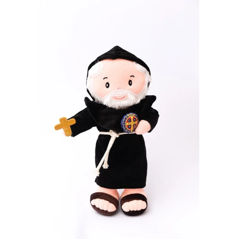 Boneca De Pelucia Religioso Sao Bento 32Cm Zip (Unidade) - imagem 3