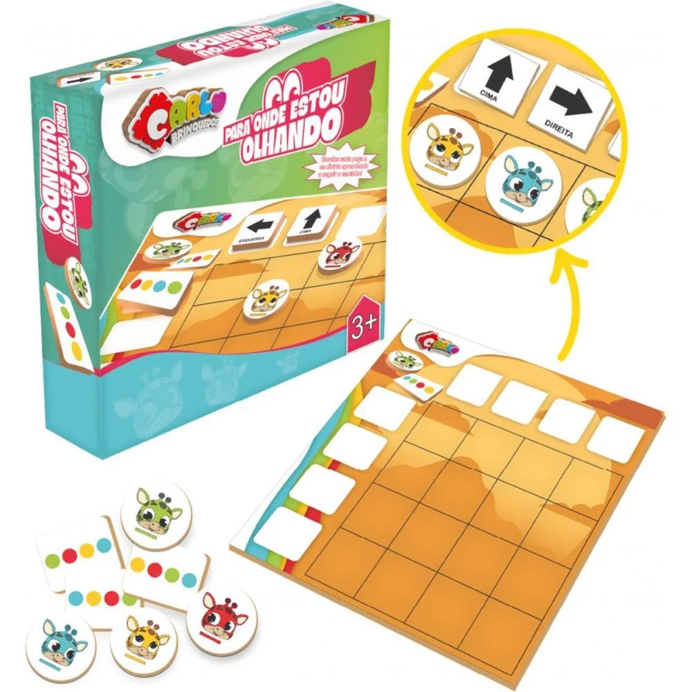 Jogo Educativo Para Onde Estou Olhando Carlu (Unidade) - imagem 3