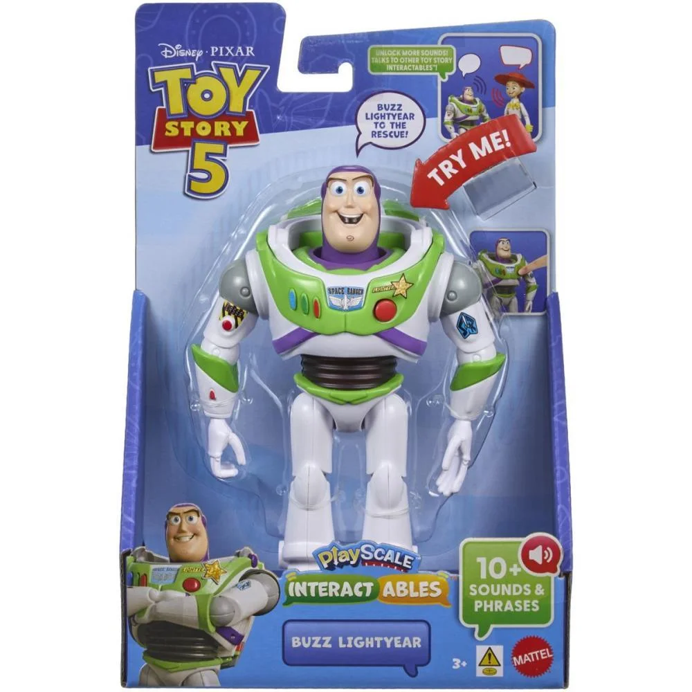 Boneco E Personagem Toy Story Buzz C/Som 17,7Cm Mattel (Unidade) - imagem 5