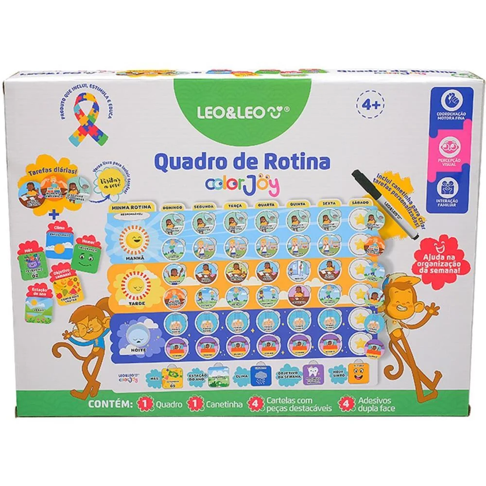 Brinquedo Diverso Color Joy Quadro De Rotina Leonora (Unidade) - imagem 4