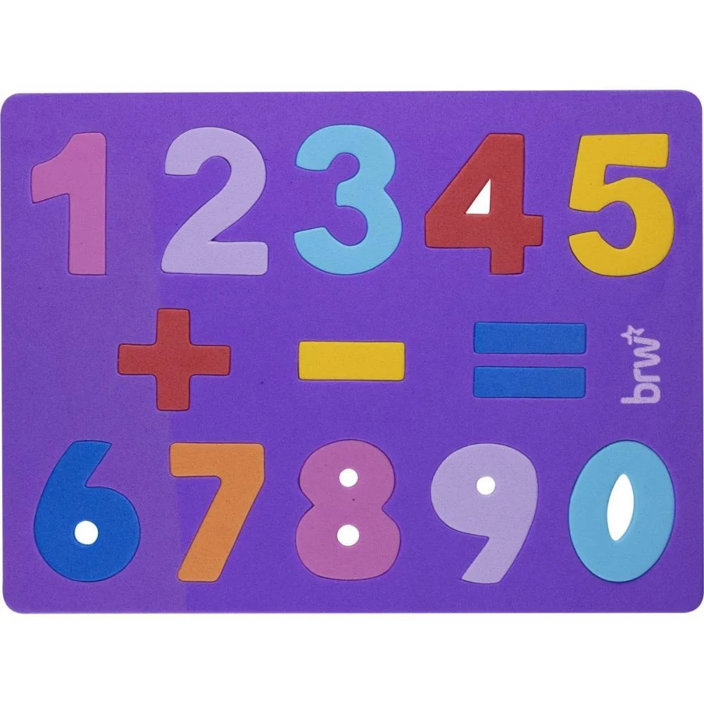 Brinquedo Pedagogico Eva Dipedu Numerico 10 Numeros Brw (Blister) - imagem 2