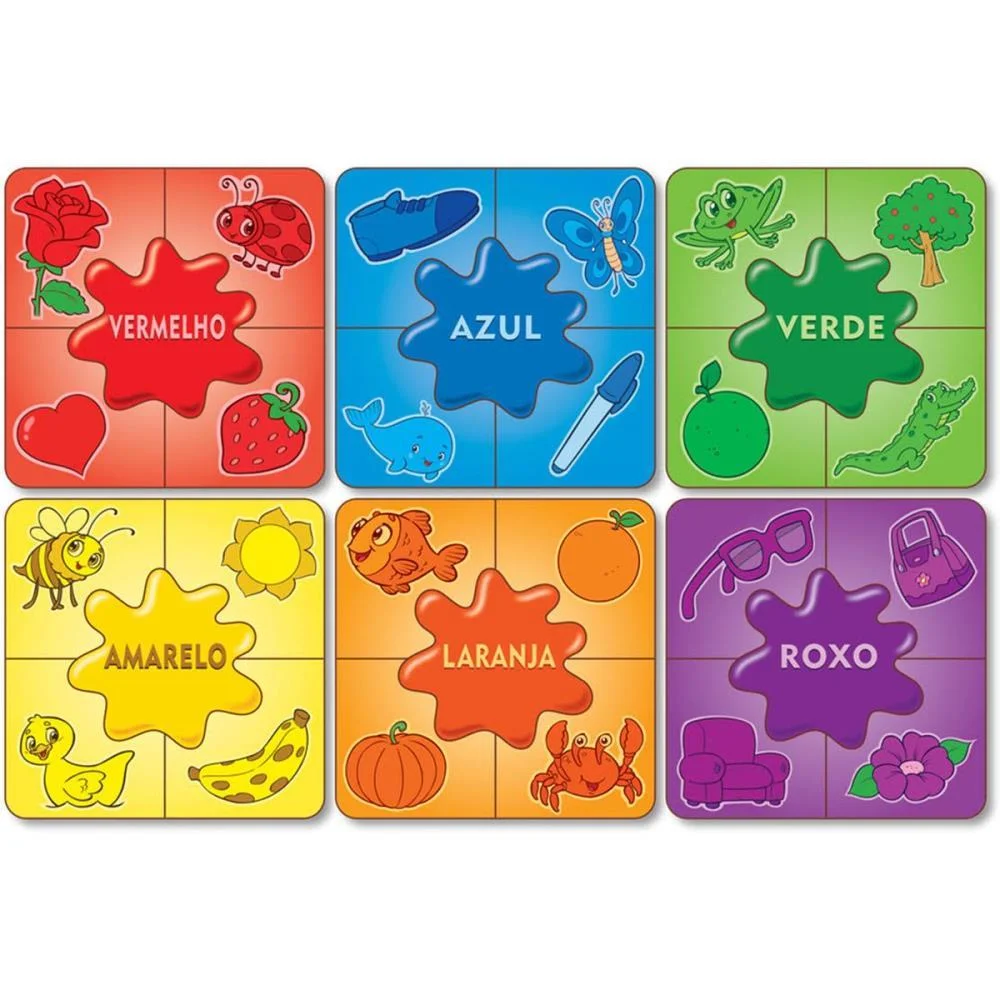 Brinquedo Pedagogico Brincando Com As Cores 30Pcs Ggb Plast (Unidade) - imagem 4