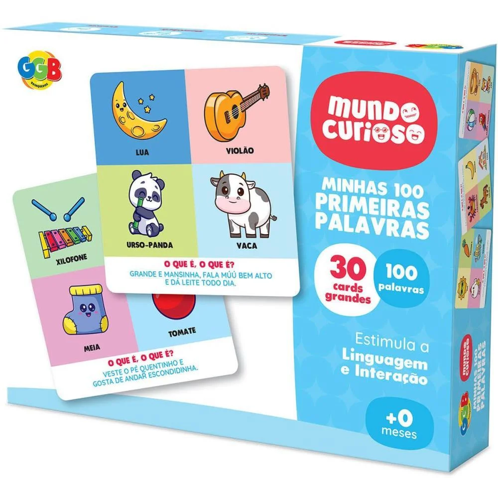 Brinquedo Pedagogico Minhas 100 Primeiras Palavras Ggb Plast (Unidade) - imagem 2