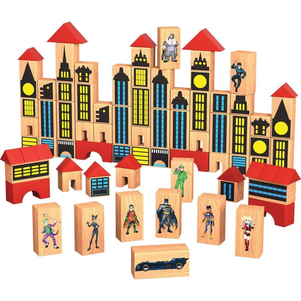 Brinquedo Pedagogico Madeira Batman Pequeno Eng. 100Pcs Ggb Plast (Unidade) - imagem 4