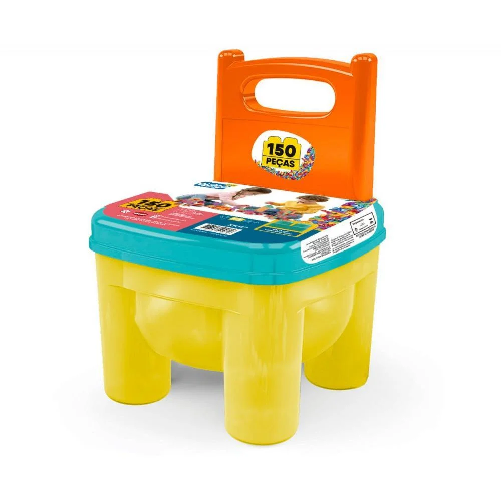 Brinquedo Para Montar Brinkadeira Click 150 Pecas Dismat (Unidade) - imagem 3