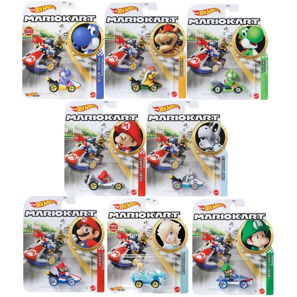 Hot Wheels Mario Kart Mario Kart Réplica Car.1:64 (S Mattel (Unidade) - imagem 2