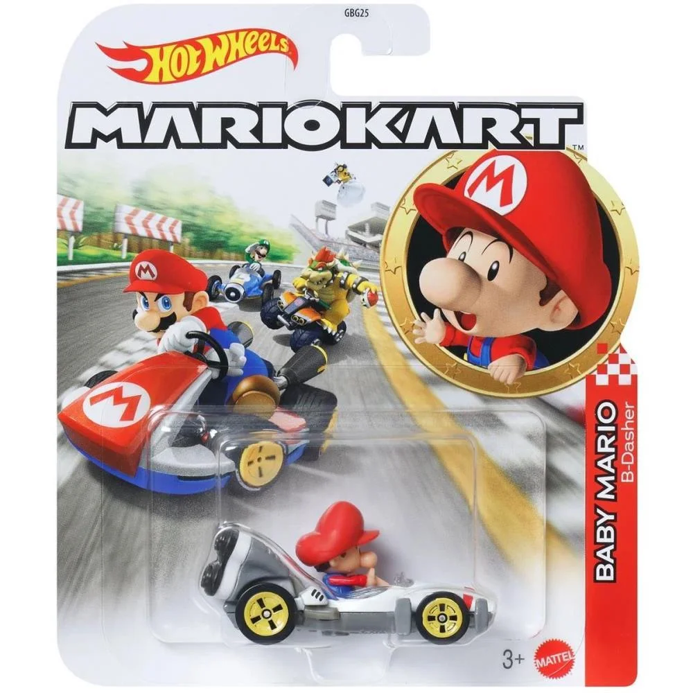 Hot Wheels Mario Kart Mario Kart Réplica Car.1:64 (S Mattel (Unidade) - imagem 5