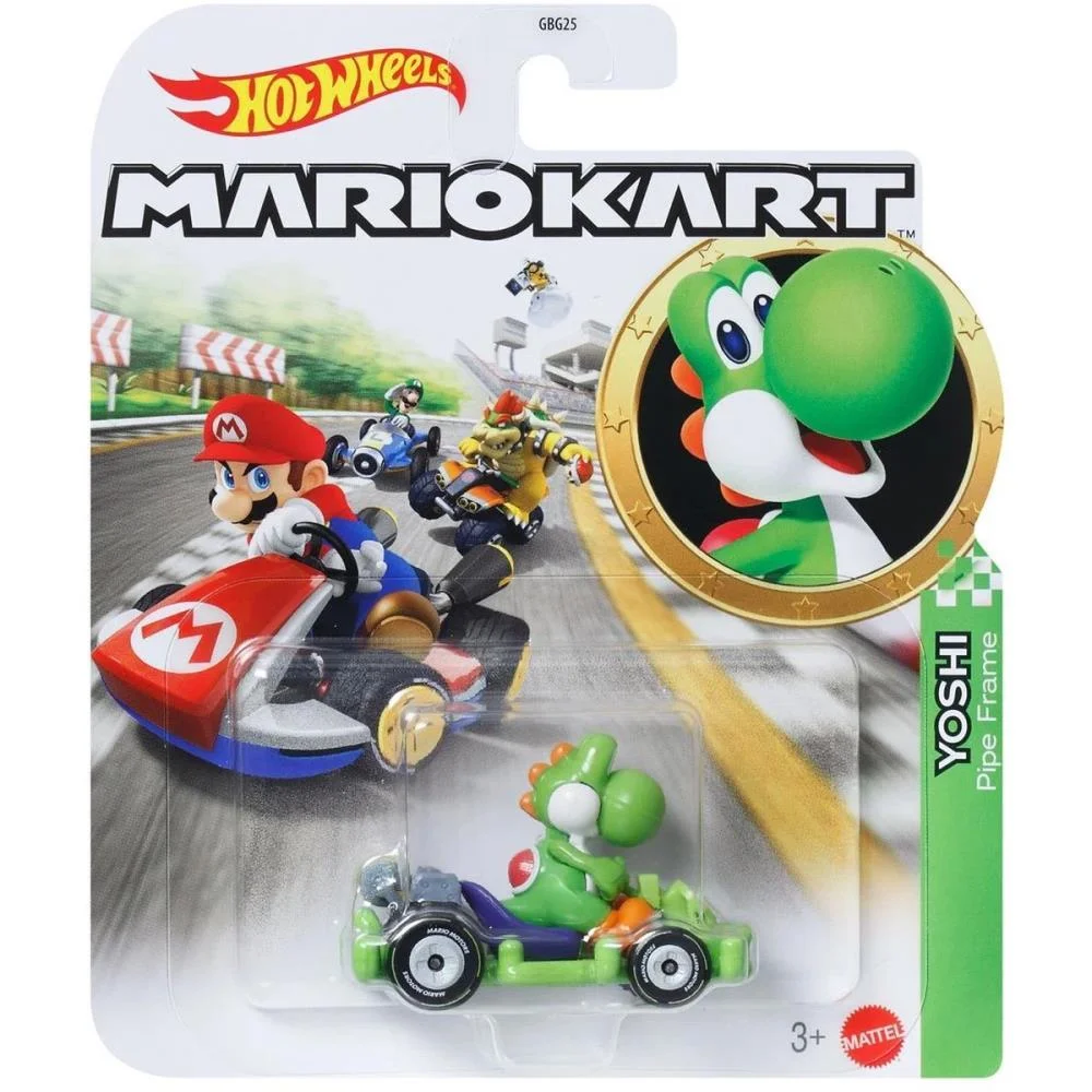 Hot Wheels Mario Kart Mario Kart Réplica Car.1:64 (S Mattel (Unidade) - imagem 6
