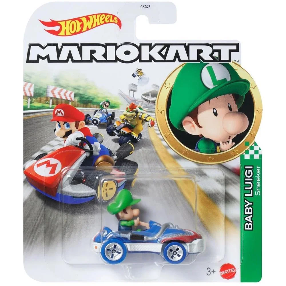 Hot Wheels Mario Kart Mario Kart Réplica Car.1:64 (S Mattel (Unidade) - imagem 9