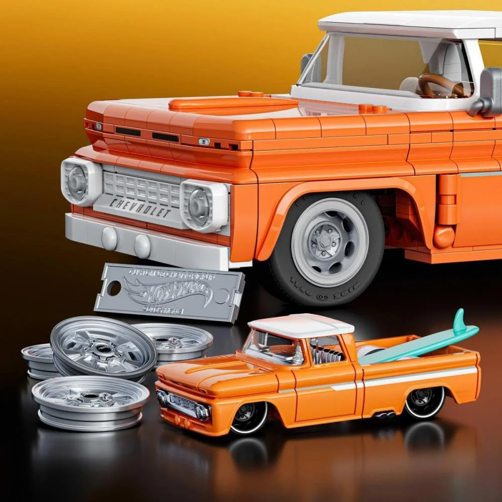 Hot Wheels Brick Shop Elite Chevy Pickup 1:16 858P Mattel (Unidade) - imagem 4