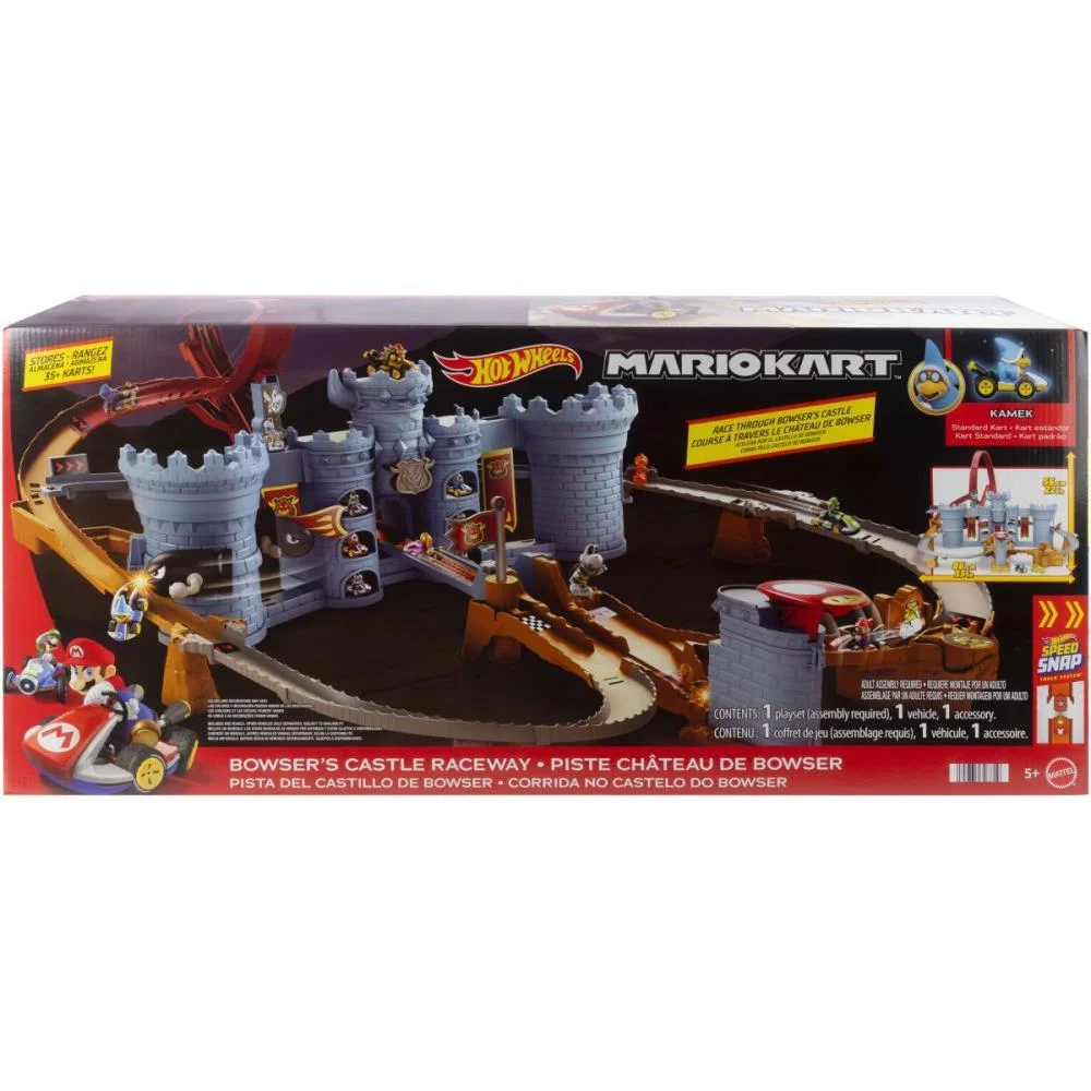 Hot Wheels Mario Kart Mario Kart Pista Castel Bowser Mattel (Unidade) - imagem 4