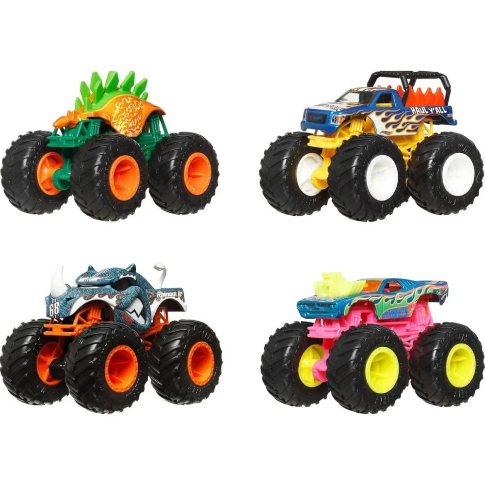 Hot Wheels Monster Trucks Scale Trucks 1:64 4-Pack Mattel (Unidade) - imagem 2