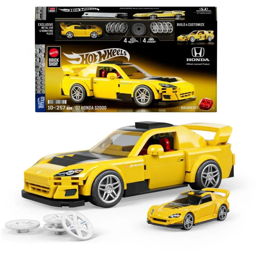 Hot Wheels Brick Shop Speed 07 Honda S2000 1:32 257P Mattel (Unidade) - imagem 3