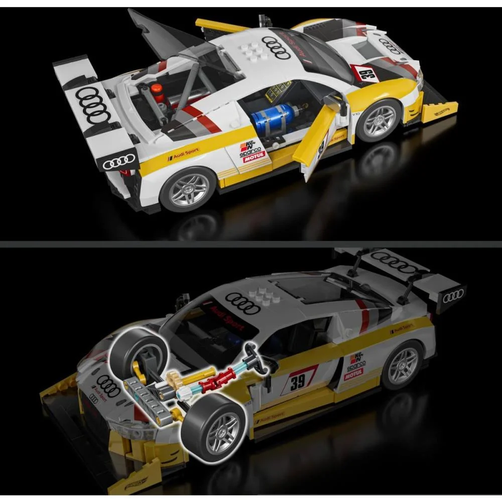 Hot Wheels Brick Shop Elite Audi R8 Lms 1:16 820Pcs Mattel (Unidade) - imagem 9