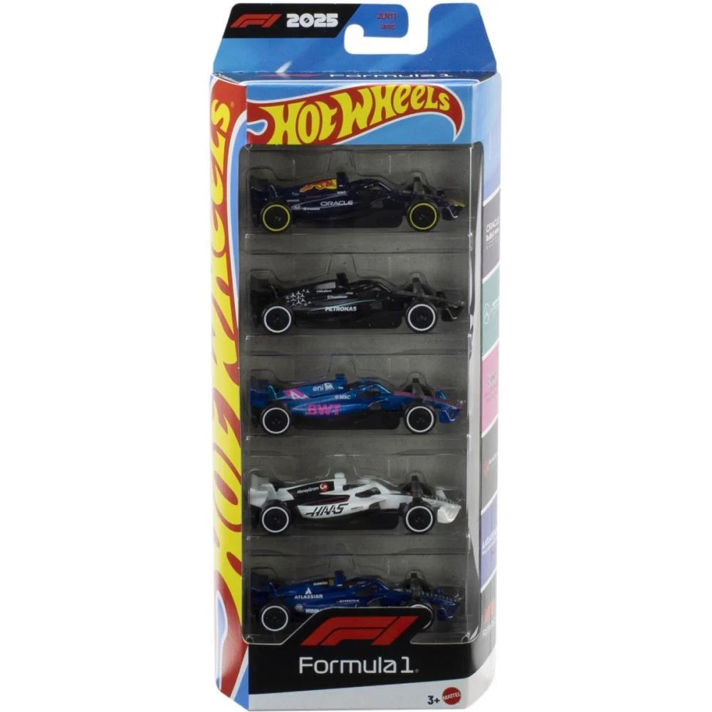 Hot Wheels Colecionavel Formula 1 5-Pack Carrinhos Mattel (Unidade) - imagem 3