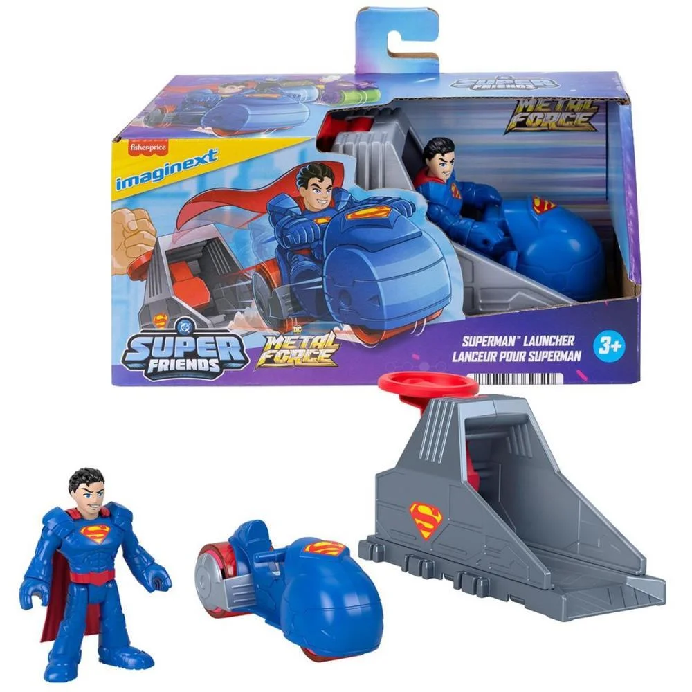 Imaginext Super-Man Lancador De Personag Mattel (Unidade) - imagem 2