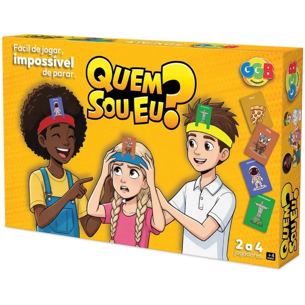 Jogo Diverso Quem Sou Eu? 200 Cartas Ggb Plast (Unidade) - imagem 4