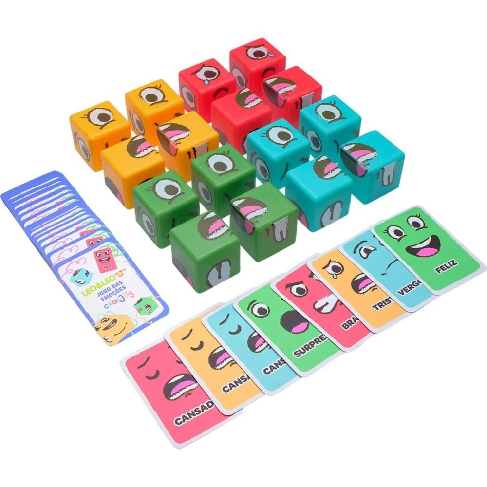 Jogo Da Memoria Emocoes Cubo 2X1 Color Joy Leonora (Unidade) - imagem 3
