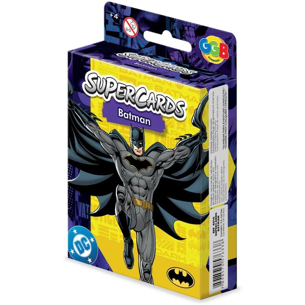 Jogo De Cartas Batman Super Cards 108 Cartas Ggb Plast (Unidade) - imagem 4