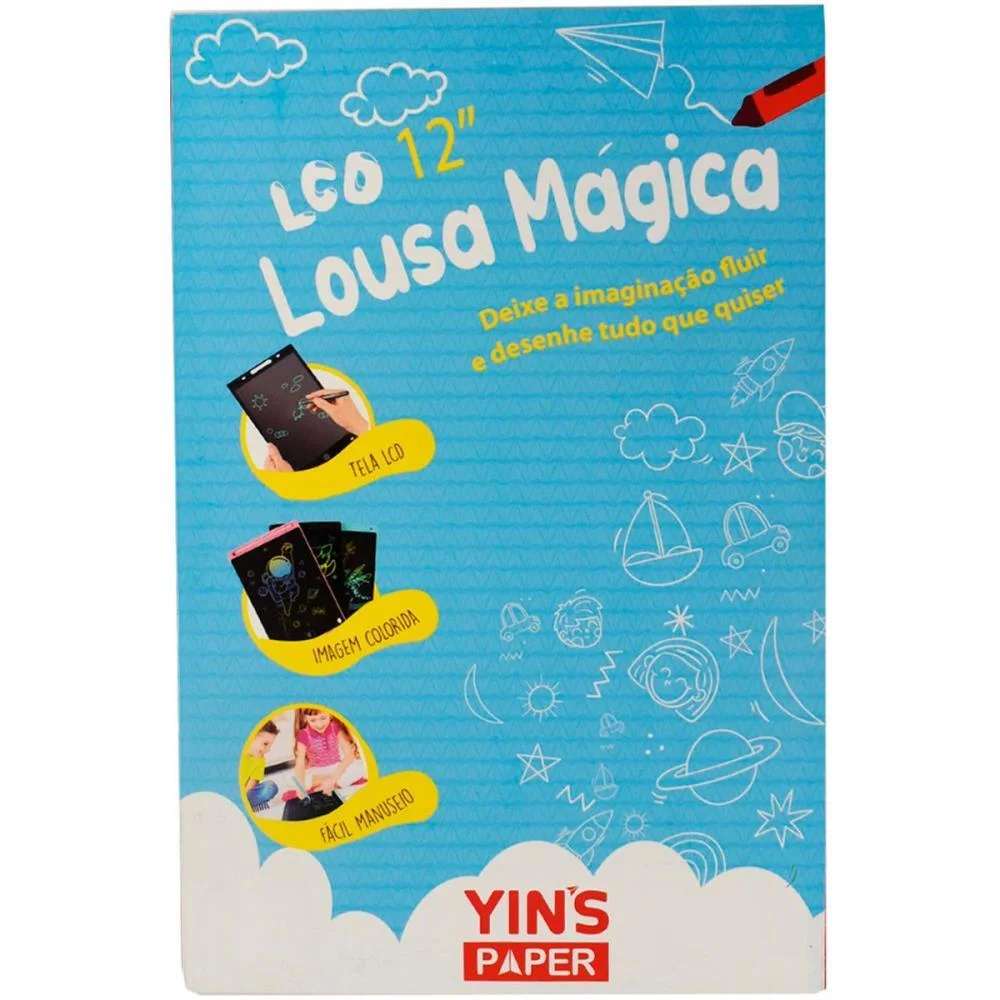 Lousa Infantil Magica Tablet 12Pol.c/Canet(S Yins (Unidade) - imagem 4