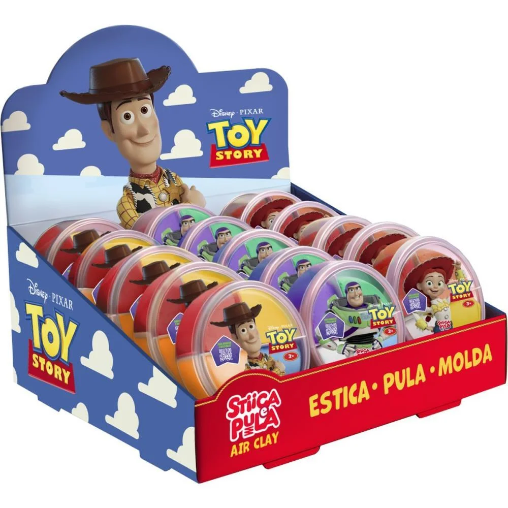 Massa Para Modelar Criativa Toy Story Stica E Pula 4Cores Doce Brinquedo (Dp.c/15) - imagem 3