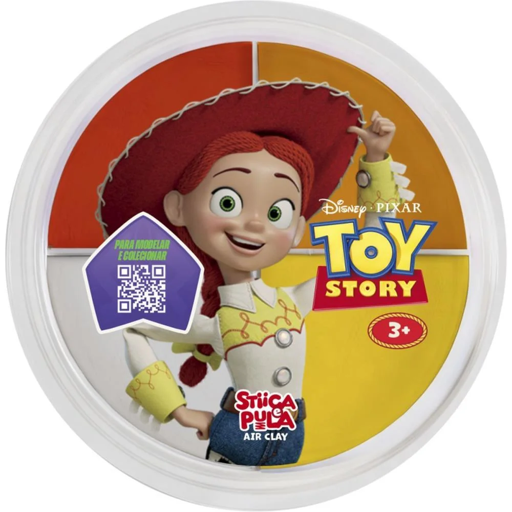 Massa Para Modelar Criativa Toy Story Stica E Pula 4Cores Doce Brinquedo (Dp.c/15) - imagem 4