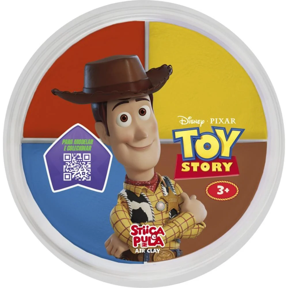 Massa Para Modelar Criativa Toy Story Stica E Pula 4Cores Doce Brinquedo (Dp.c/15) - imagem 5
