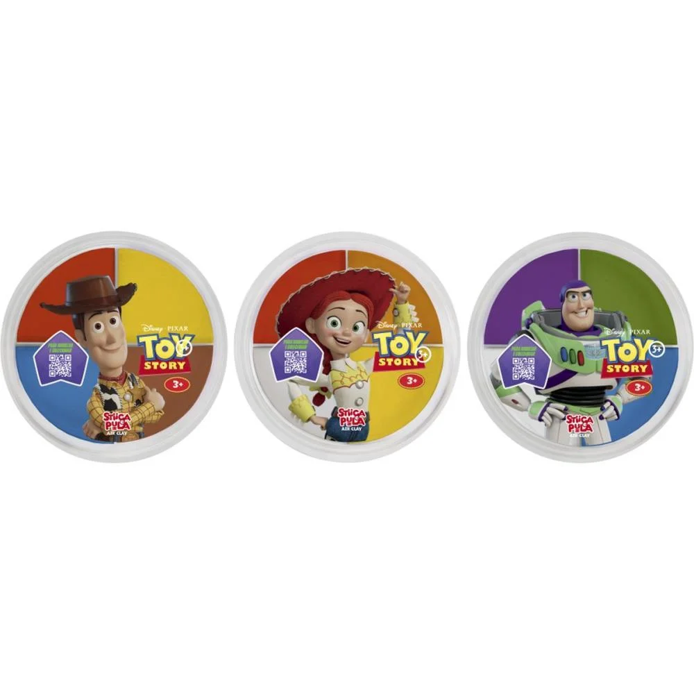 Massa Para Modelar Criativa Toy Story Stica E Pula 4Cores Doce Brinquedo (Dp.c/15) - imagem 7