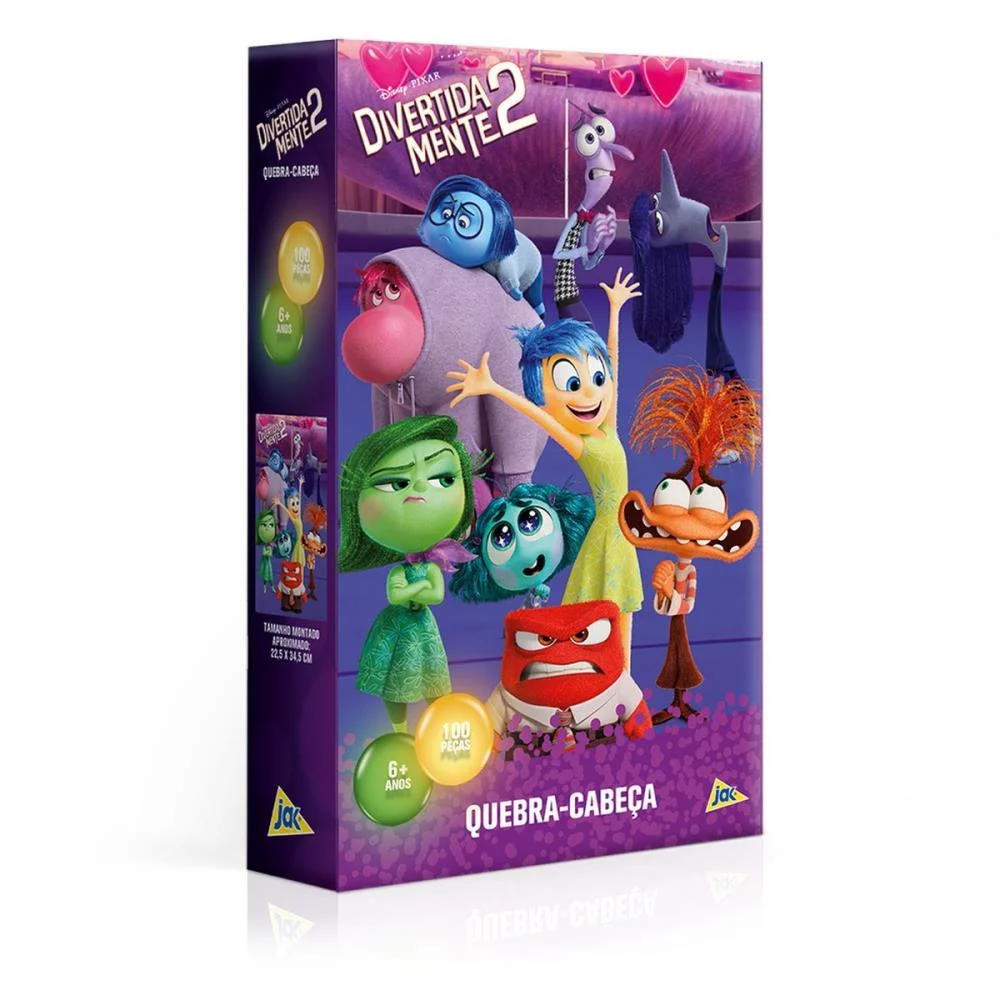 Quebra-Cabeca Cartonado Divertidamente 2 100 Pecas Toyster (Unidade) - imagem 3