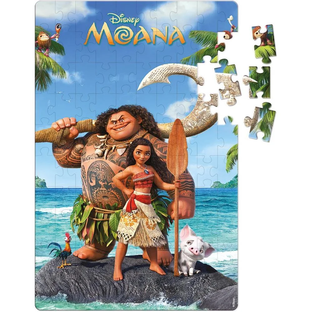 Quebra-Cabeca Cartonado Moana 100Pecas Toyster (Unidade) - imagem 3