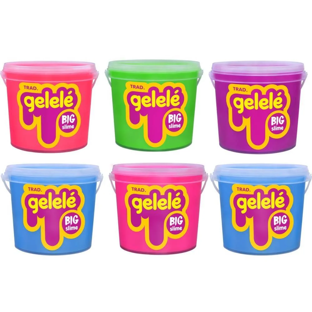 Slime Gelelé Big Tradic. Balde 1,5Kg Doce Brinquedo (Cx.c/06) - imagem 3