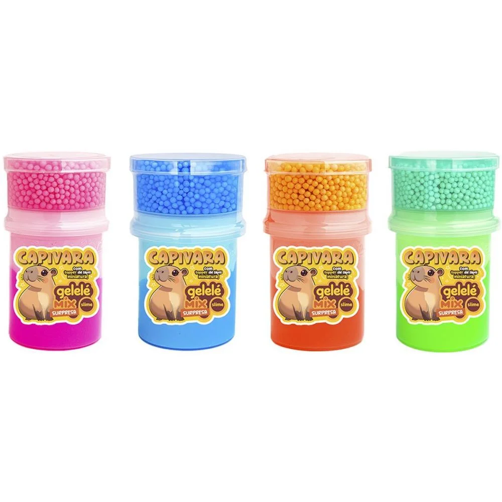 Slime Gelele Mix Surpresa Capivara Doce Brinquedo (Dp.c/12) - imagem 4