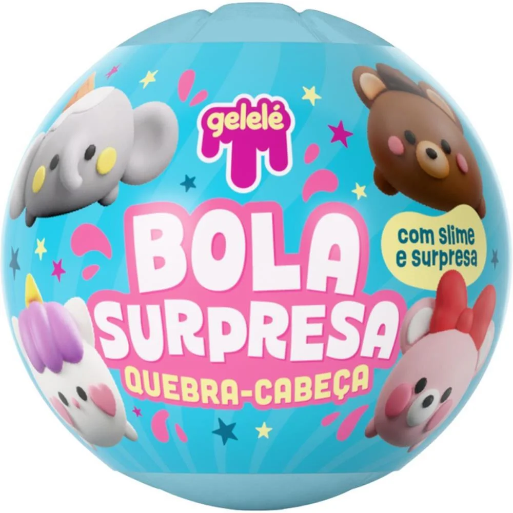 Slime Bola Surpresa Cabecudinhos (S) Doce Brinquedo (Dp.c/12) - imagem 6