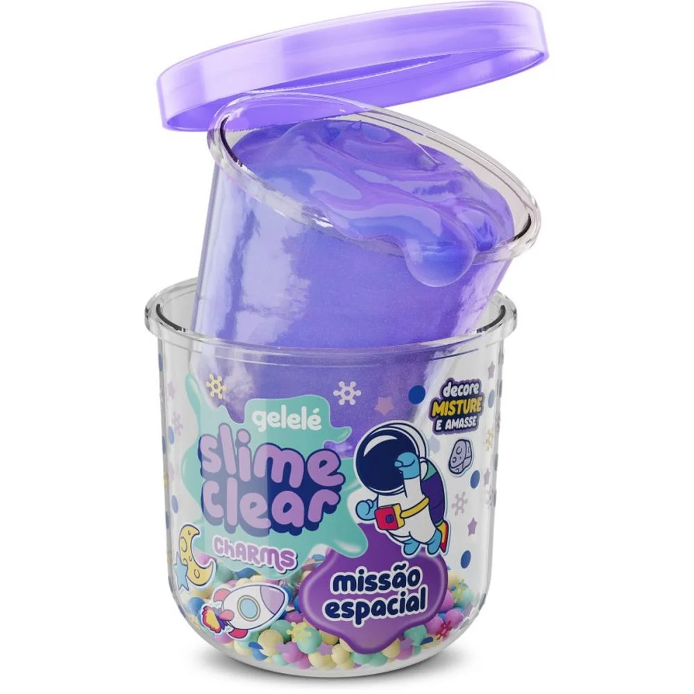 Slime Clear Charm Missao Espacial Doce Brinquedo (Dp.c/12) - imagem 4