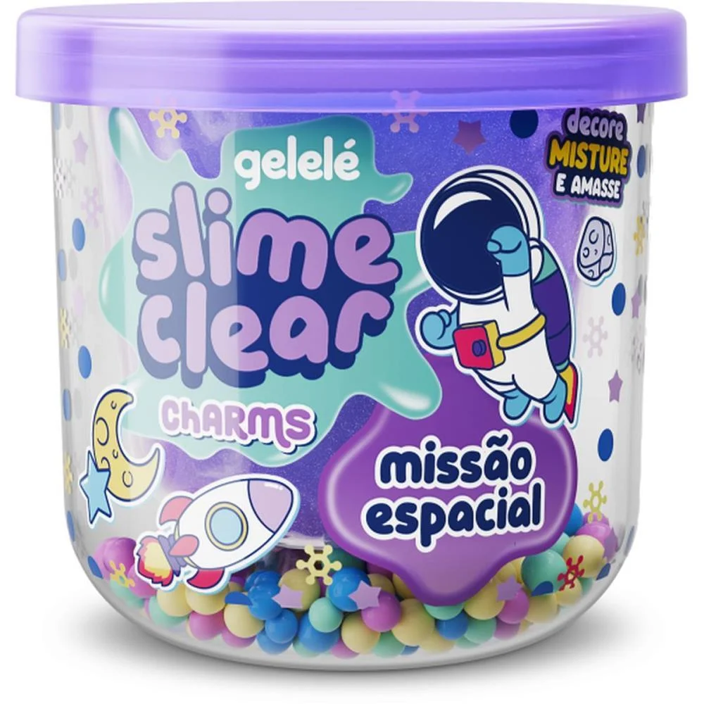 Slime Clear Charm Missao Espacial Doce Brinquedo (Dp.c/12) - imagem 5
