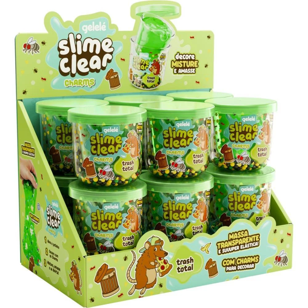 Slime Clear Charm Trash Total Doce Brinquedo (Dp.c/12) - imagem 2
