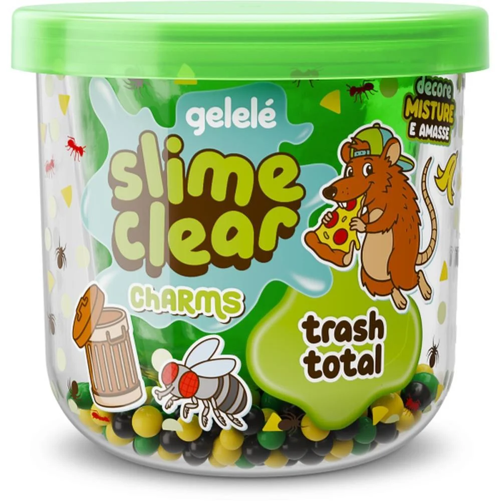 Slime Clear Charm Trash Total Doce Brinquedo (Dp.c/12) - imagem 5