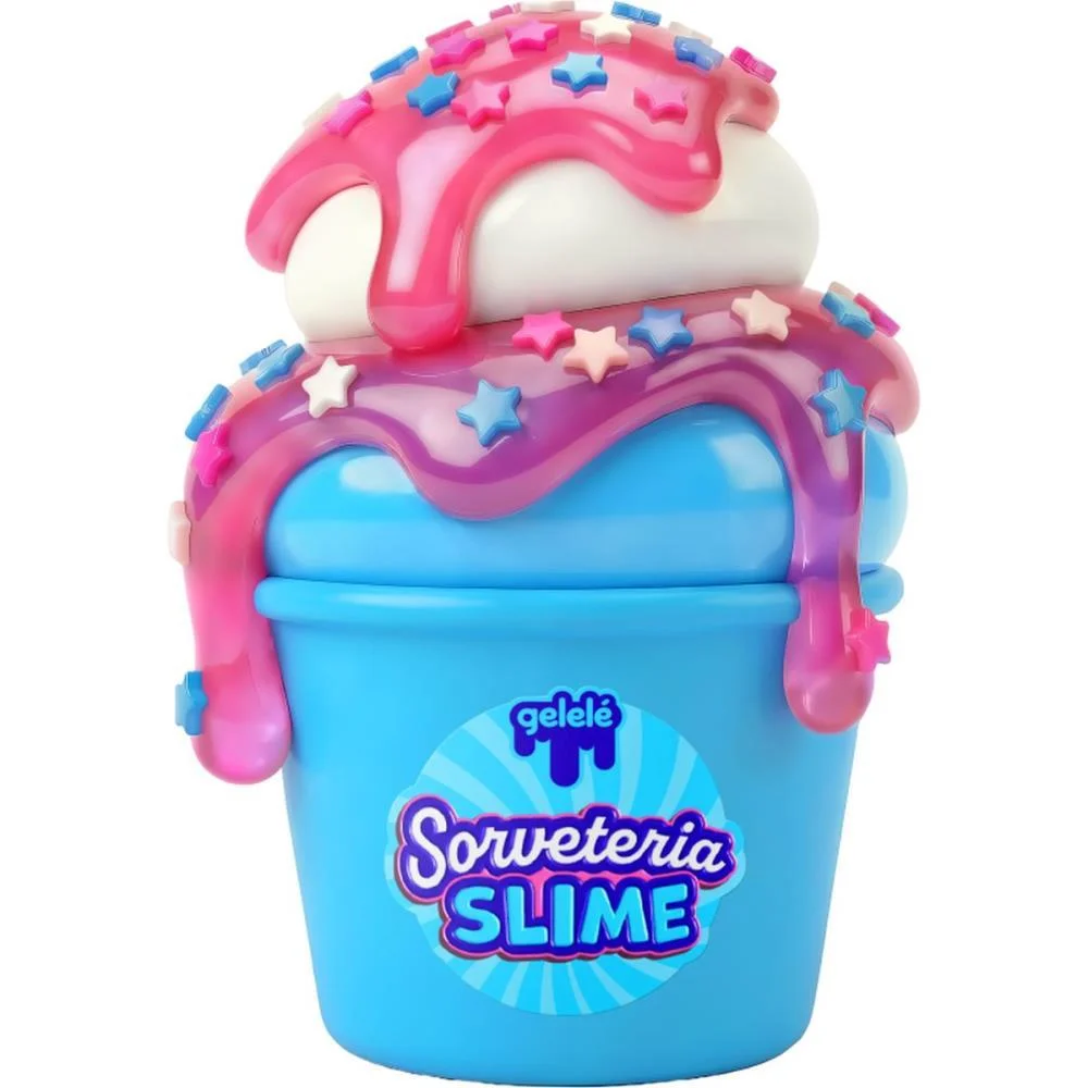 Slime Gelele Sorveteria Ceu Azul Doce Brinquedo (Kit) - imagem 4
