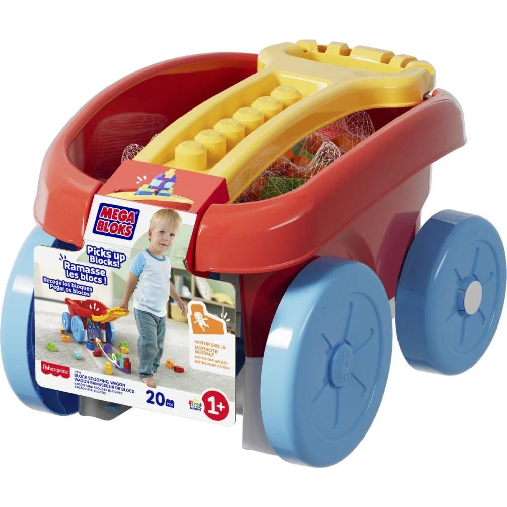Mega Bloks Vagão Para Recolher Blocos 20P Mattel (Unidade) - imagem 2