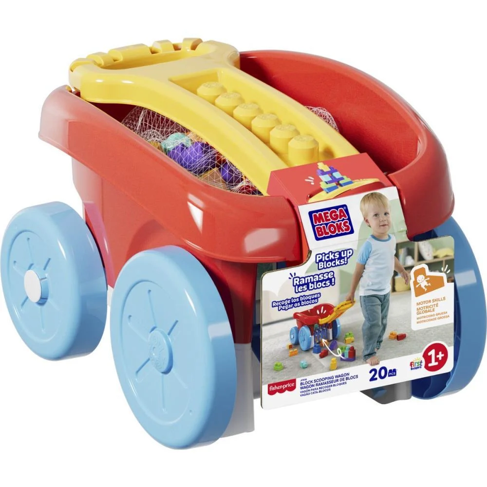 Mega Bloks Vagão Para Recolher Blocos 20P Mattel (Unidade) - imagem 3
