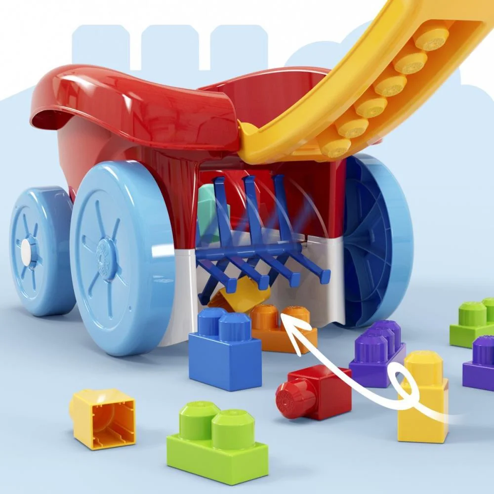 Mega Bloks Vagão Para Recolher Blocos 20P Mattel (Unidade) - imagem 4
