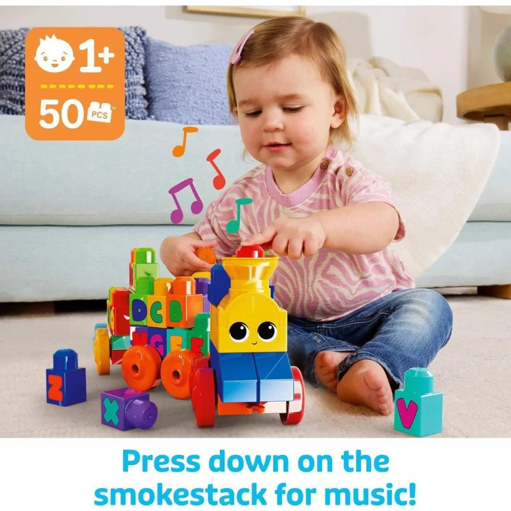 Mega Bloks Trem Aprendiz. Musical Abc 50P Mattel (Unidade) - imagem 7
