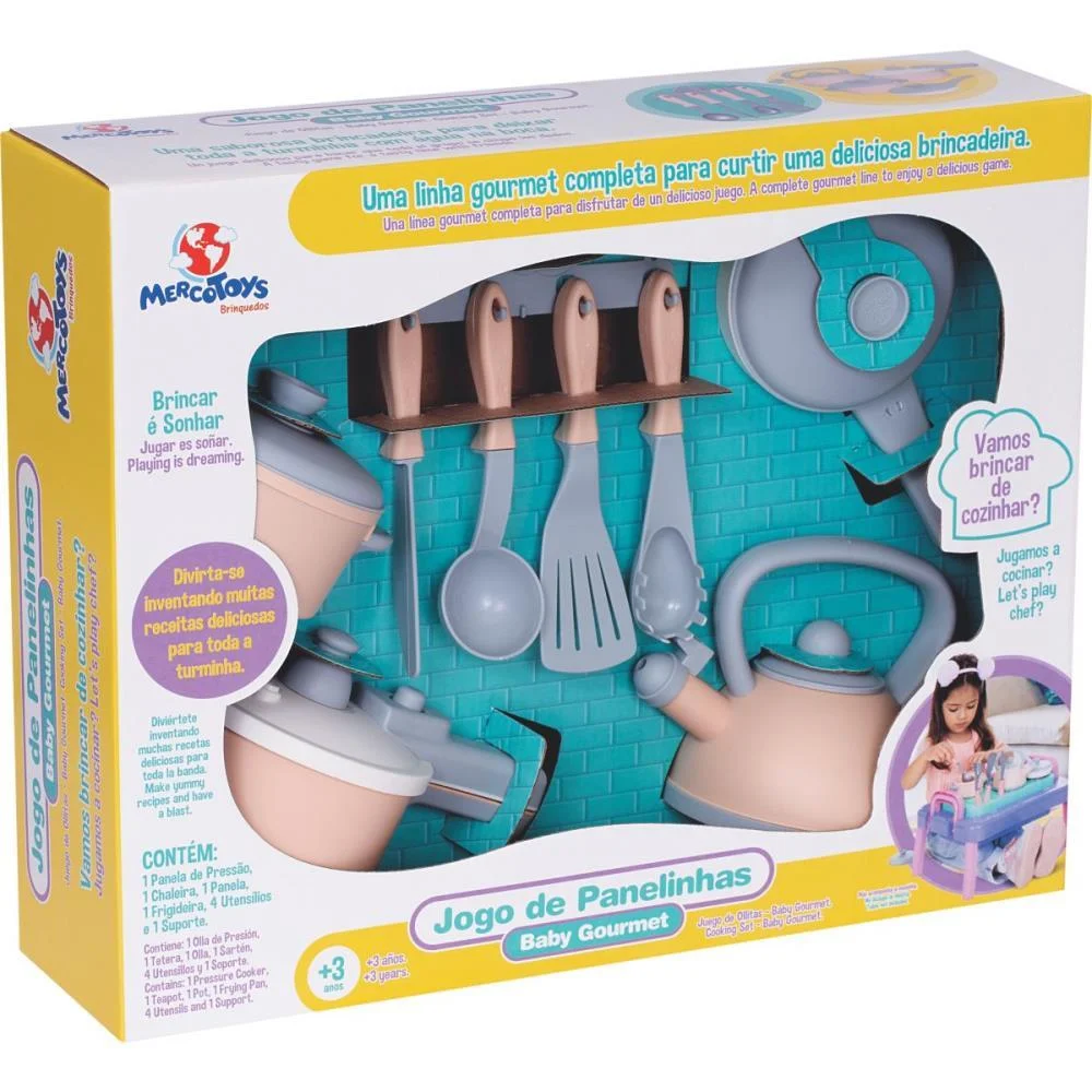 Brincando De Casinha Jogo De Panelinha.baby Gourmet Merco Toys (Unidade) - imagem 10