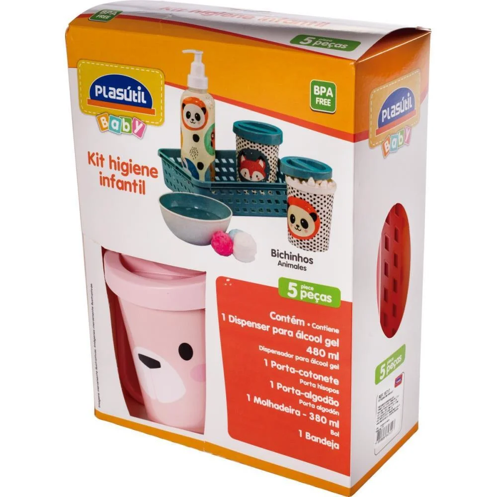 Produto Para Bebe Kit Higiene Jardim Encantado 5 Plasutil (Kit) - imagem 3