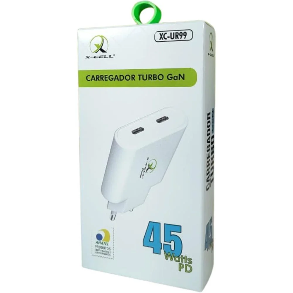 Carregador Celular De Parede Turbo Pd Usb-C 45W Gan 2Entrad Flex (Unidade) - imagem 3