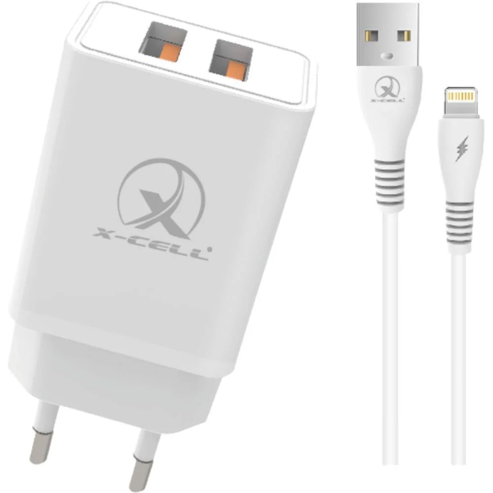 Carregador Celular De Parede 2X1 Cabo Usb 6A+Ios 1M Com Car Flex (Unidade) - imagem 4