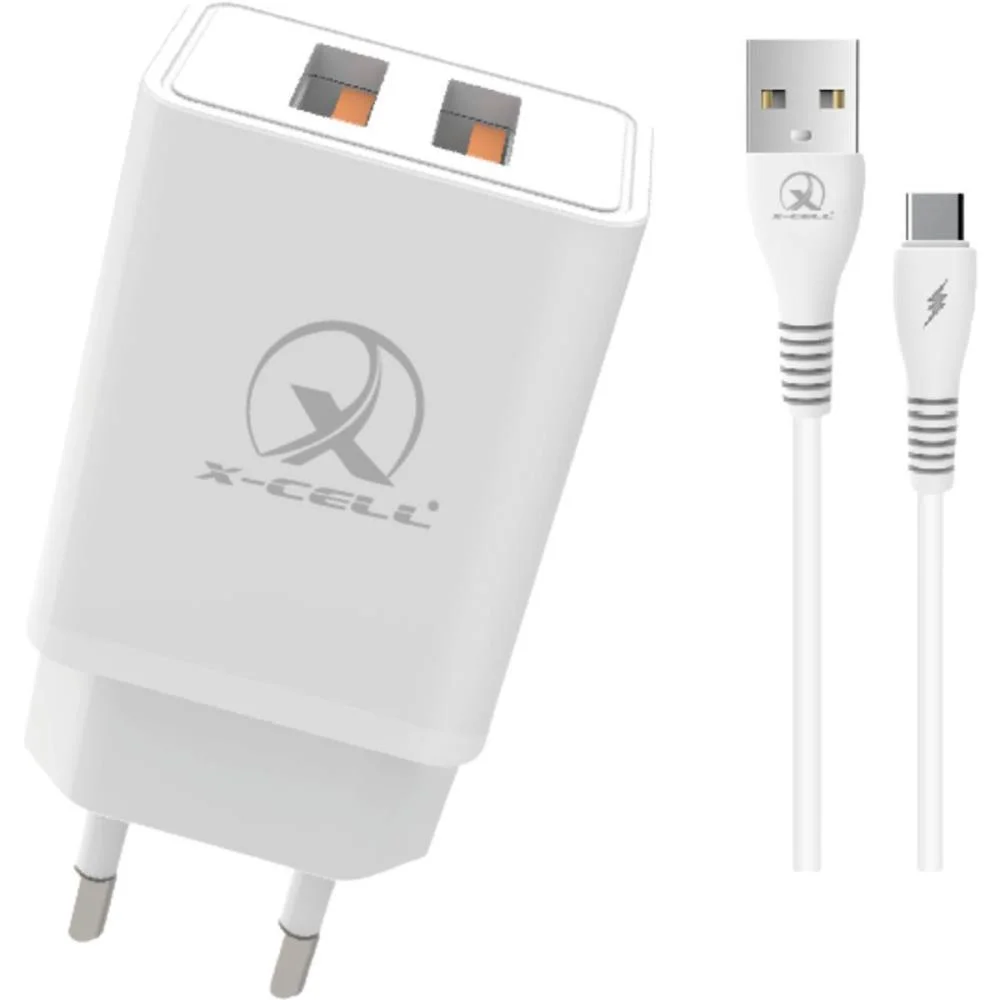 Carregador Celular De Parede 2X1 Cabo Type C+Usb 6A 1M C/Ca Flex (Unidade) - imagem 2